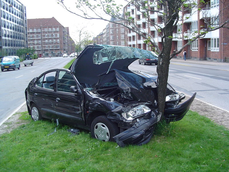 auto ongeluk boom